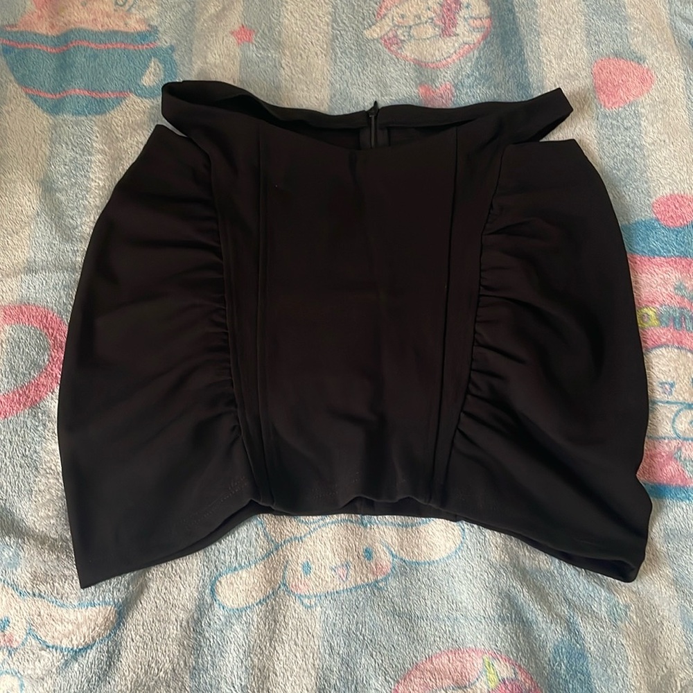 Black tight cider skirt